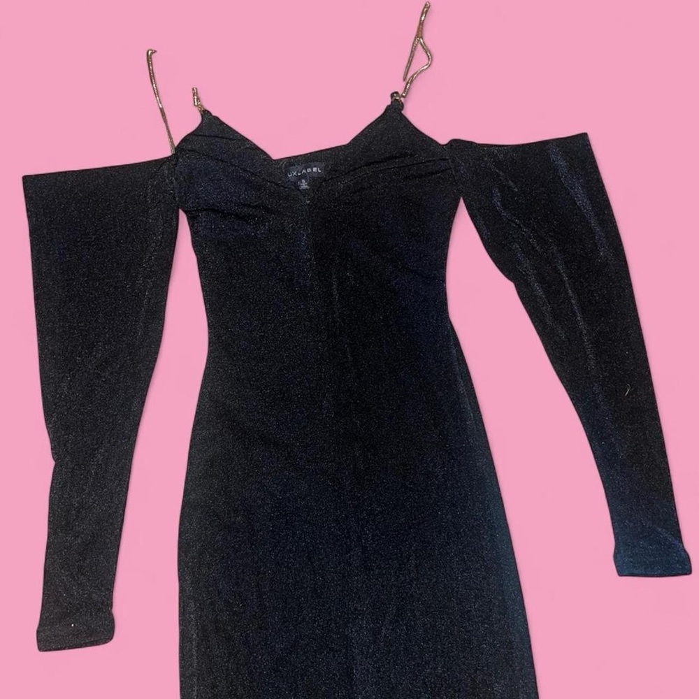 JLUXLABEL Black Long Sleeve Dress